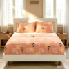Nias Peace is Home 100% Cotton Double Bedsheet Set (Design 8029)