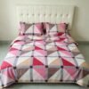 cotton-double-bedsheet-glazed-geometric-mosaic-design-92-x-100-original-imahqucuzjwzg5cy.jpeg NIAS Miraaya Glazed Cotton Blend Bedsheet Set – Geometric Mosaic