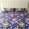 NIAS Mehr Glazed Cotton Blend Bedsheet Set – Navy Floral