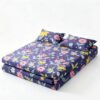 NIAS Mehr Glazed Cotton Blend Bedsheet Set – Navy Floral