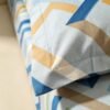 cotton-double-bedsheet-glazed-royal-blue-yellow-diamond-motif-92-original-imahqucuygurdhxg.jpeg NIAS Zariya Glazed Cotton Blend Bedsheet Set – Blue & Yellow Diamonds