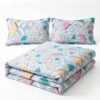 NIAS Elara Glazed Cotton Blend Bedsheet Set – Pastel Diamond