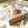 NIAS Elara Glazed Cotton Blend Bedsheet Set – Pastel Diamond