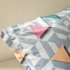 NIAS Elara Glazed Cotton Blend Bedsheet Set – Pastel Diamond